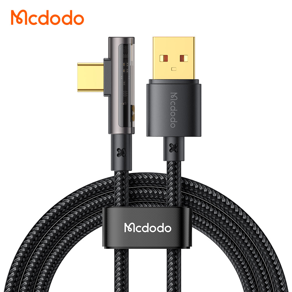 CA-3380 90 Degree Type-C 6A Data Cable 1.2m