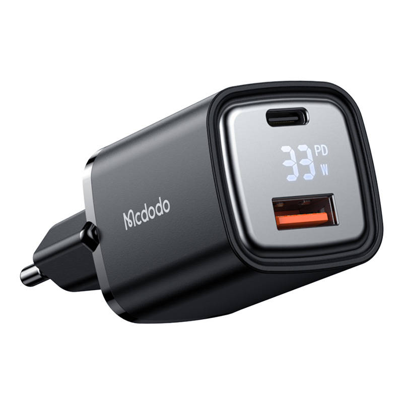 CH-1701 33W 1C+1A Digital Display Fast Charger (EU)