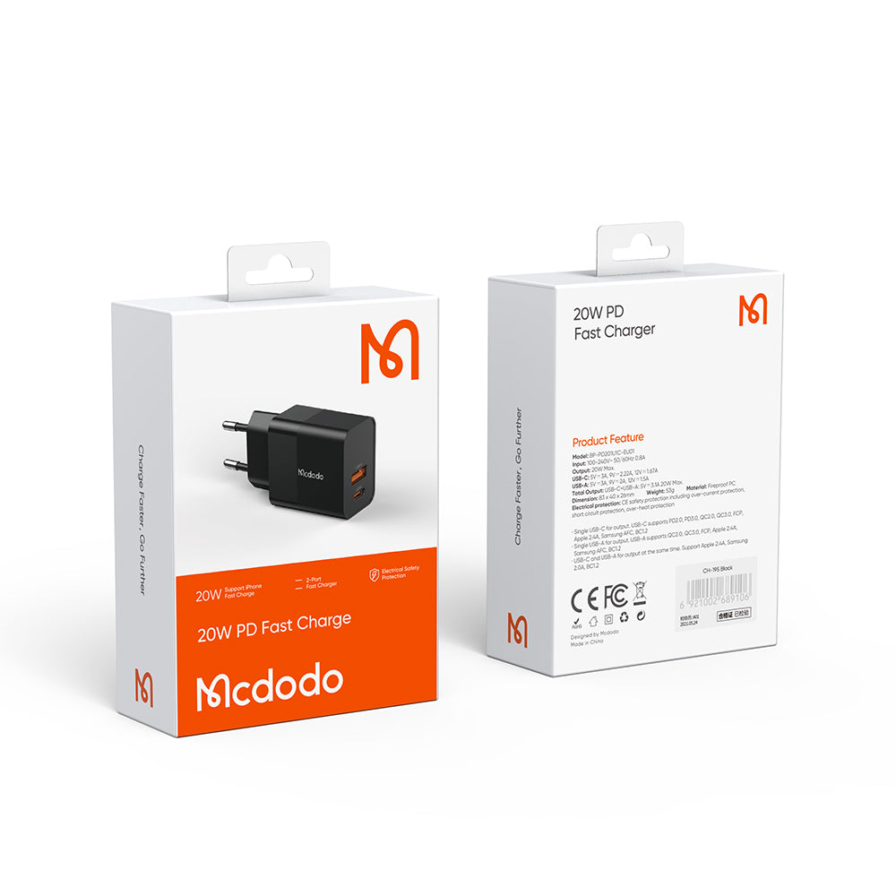 CH-1951 20W 1C+1A Fast Charger (EU)