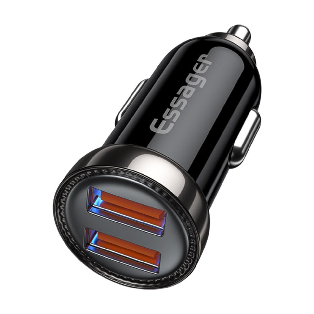 Carregador de Carro Dual USB A QC 3.0 18W ESSAGER
