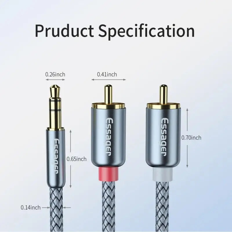 Cabo RCA - Jack 3.5mm ESSAGER