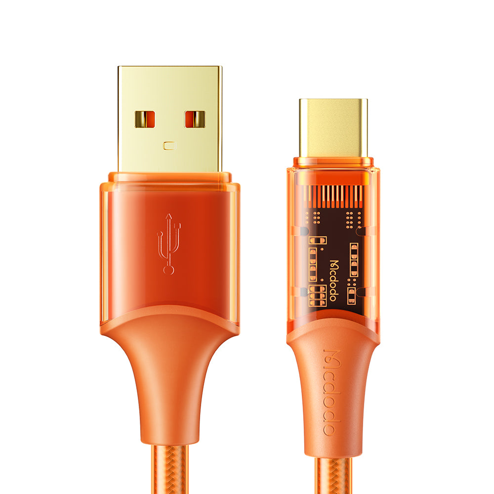 CA-2093 Type-C 6A Transparent Data Cable 1.8m