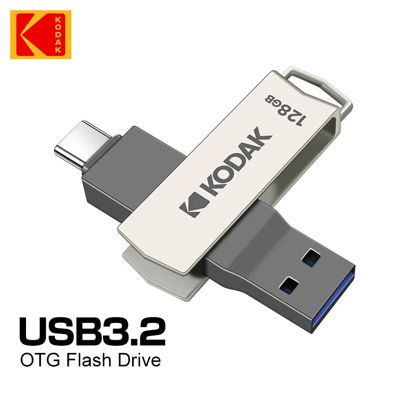 Pendrive USB 3.2 2 em 1 Kodak K273C
